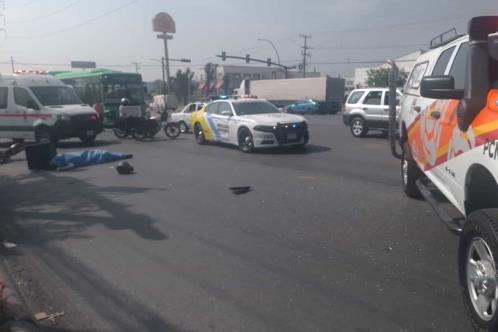 Fallece motociclista tras accidente en Monterrey